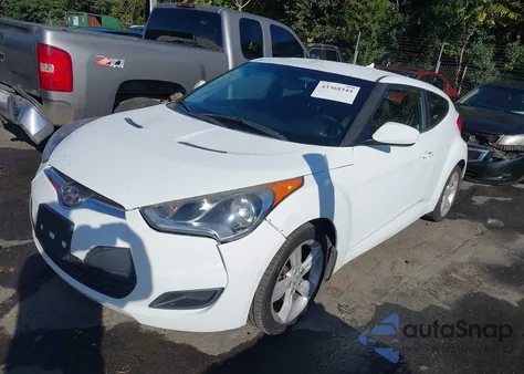 2013 Hyundai Veloster Base W/Black из США, поврежденный, VIN KMHTC6ADXDU177514